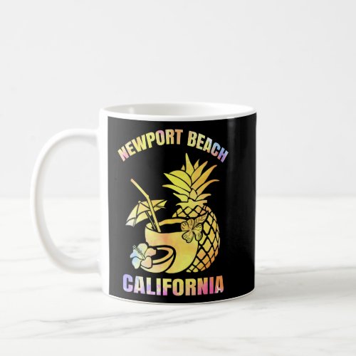 Summer Vacation Retro California Newport Beach  Coffee Mug
