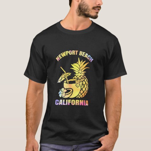 Summer Vacation Retro California Newport Beach  T_Shirt