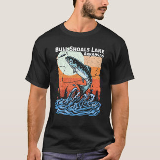 Summer Vacation Retro Sunset Arkansas Bull Shoals  T-Shirt