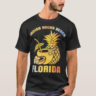 Summer Vacation Retro Sunset Florida Indian Rocks  T-Shirt