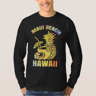 Summer Vacation Retro Sunset Hawaii Maui Beach T-Shirt