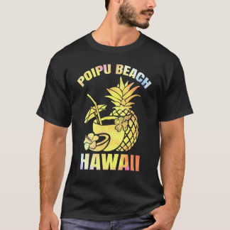 Summer Vacation Retro Sunset Hawaii Poipu Beach T-Shirt