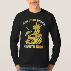 Summer Vacation Retro Sunset Puerto Rico San Juan  T-Shirt