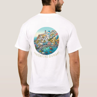 summer vacation Santorini Greece"santorini sunset" T-Shirt