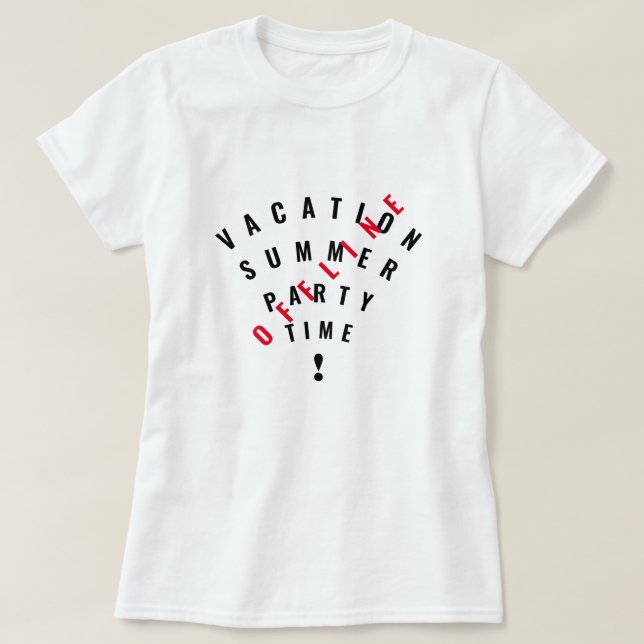 Summer Vacation T-Shirt (Design Front)