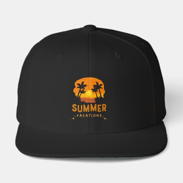 Summer vacation theme cap  (Front)