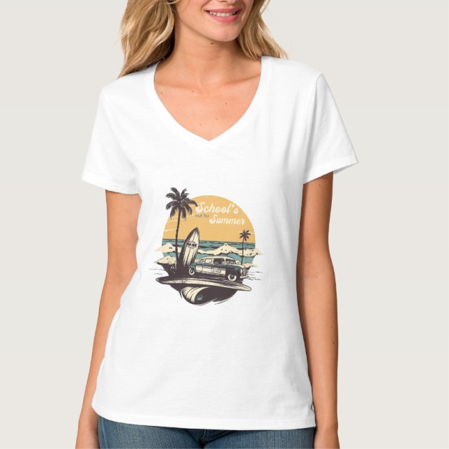 Summer Vacation Vintage T-shirt (Front)