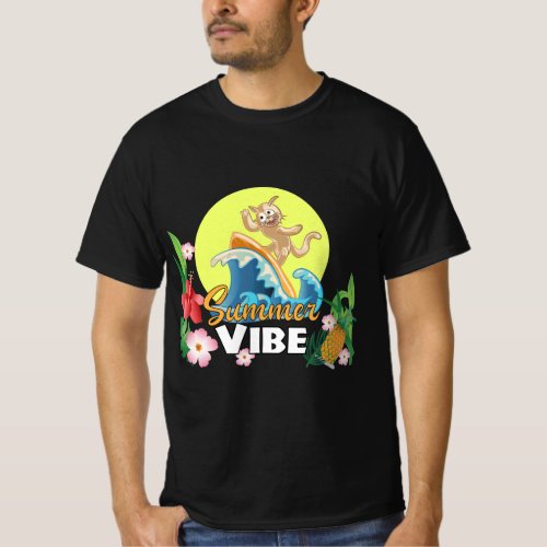 Summer Vibe Illustration T_Shirt