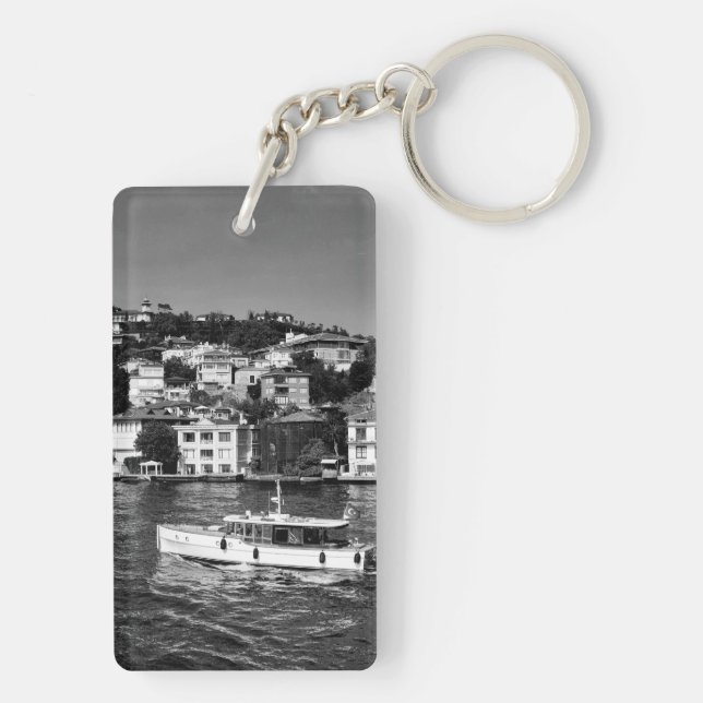 Summer  vibe in Bosphorus in Istanbul Keychain (Back)