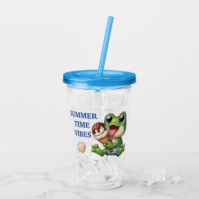 Summer Vibes Acrylic Tumbler (Back Ice)