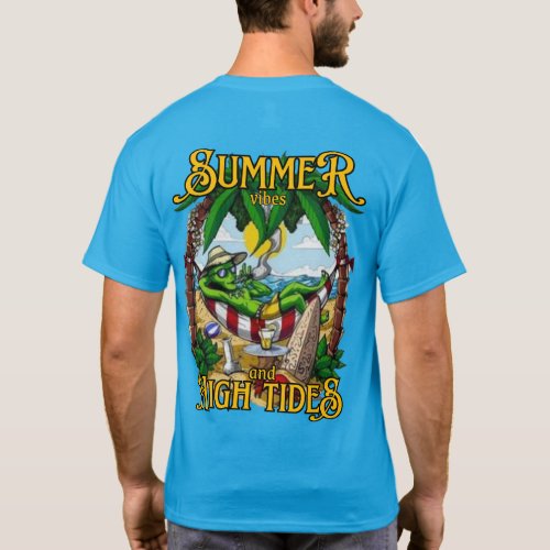 Summer vibes and high tides T_Shirt