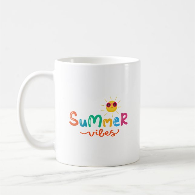 Summer Vibes And Sun Coffee Mug (Left)