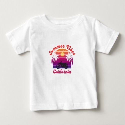 Summer Vibes Art Design Of Beach Baby T_Shirt