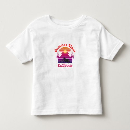Summer Vibes Art Design Of Beach Toddler T_shirt