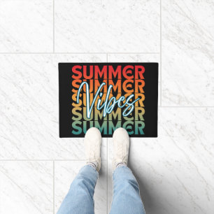 SUMMER VIBES BEACH FAMILY VACATION DOORMAT