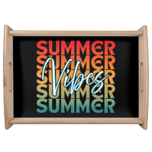 SUMMER VIBES BEACH FAMILY VACATION SERVING TRAY