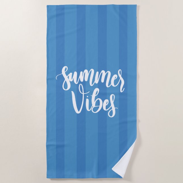 Summer Vibes Beach Towel (Front)