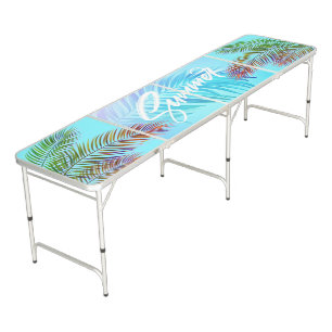 Summer Vibes Beer Pong Table – Tropical Edition