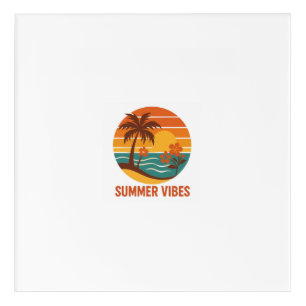 Summer Vibes – Bright, Tropical, and Fun Design Acrylic Print
