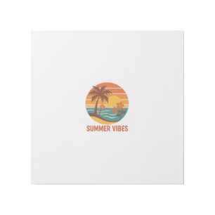 Summer Vibes – Bright, Tropical, and Fun Design Gallery Wrap