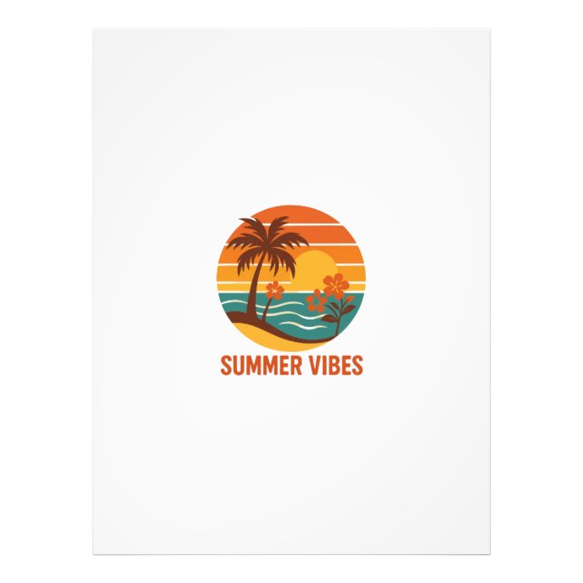 Summer Vibes – Bright, Tropical, and Fun Design Photo Print (Front)