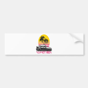 Summer vibes bumper sticker