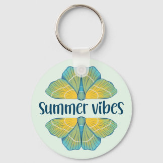 Summer Vibes Butterfly Keychain
