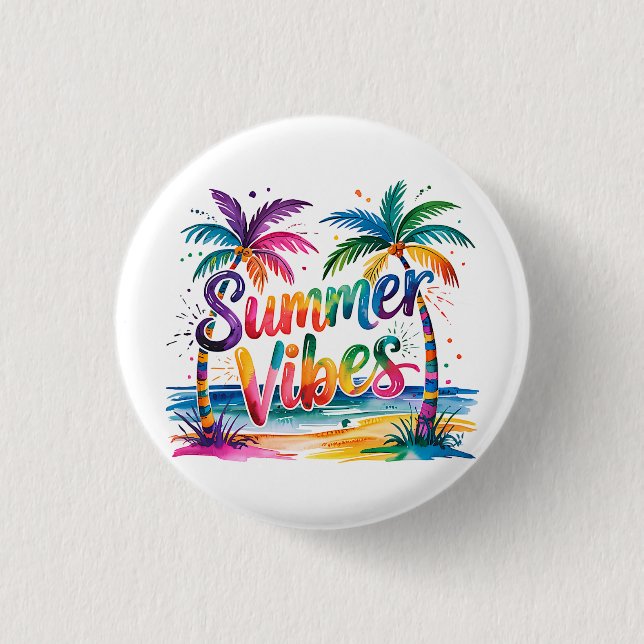 Summer Vibes Button (Front)