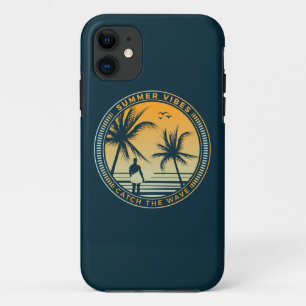 Summer Vibes Catch The Wave Surfing iPhone 11 Case