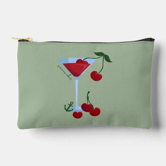  Summer Vibes Cherry Accessory Pouch (Front)
