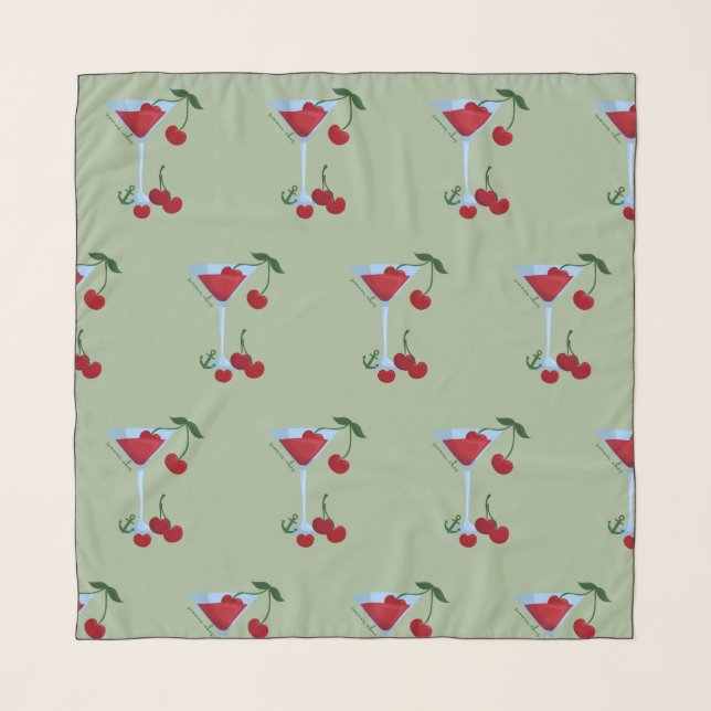 Summer Vibes Cherry Scarf (Front)