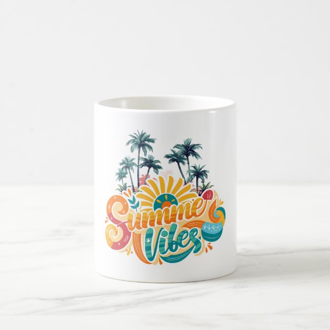 Summer vibes coffee mug (Center)