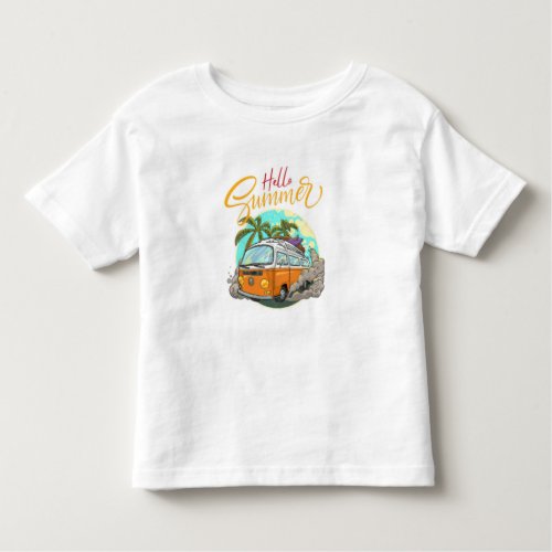  Summer Vibes Collection Dive into Sunshine with Toddler T_shirt