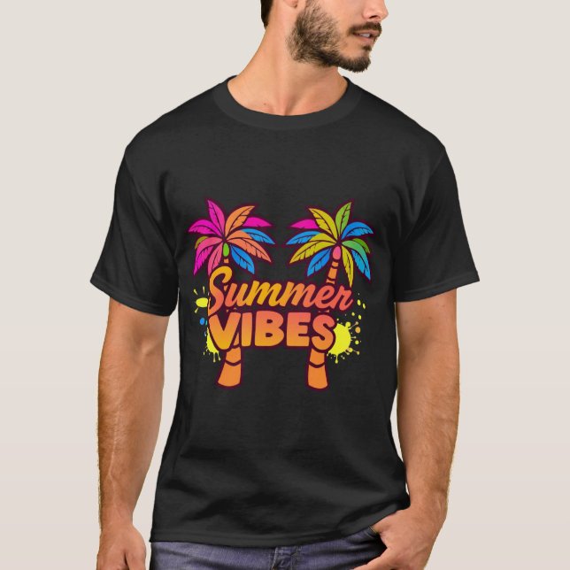Summer Vibes Collection: Fun & Fresh Seasonal Gift T-Shirt (Front)