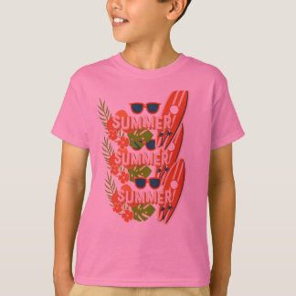 Summer Vibes – Colorful Beach & Vacation T-T-Shirt T-Shirt