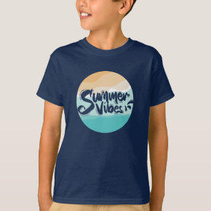 summer vibes colorful vintage beach T-Shirt