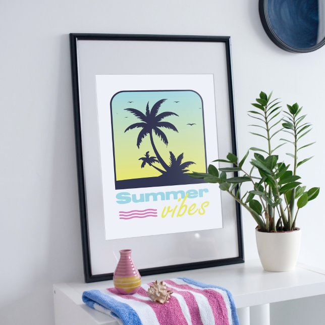 Summer vibes design. poster (Creator Uploaded)