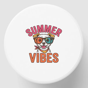Summer Vibes Dog Sunglasses Vintage Shirt Design_1 Mini Candle Favors