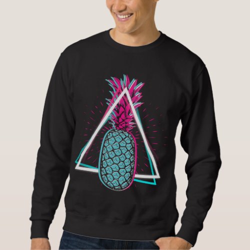 Summer Vibes Exotic Fruit Pineapple Vaporwave Summ Sweatshirt