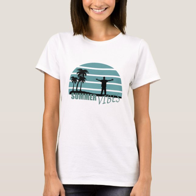 summer vibes family vacation T-Shirt (Front)