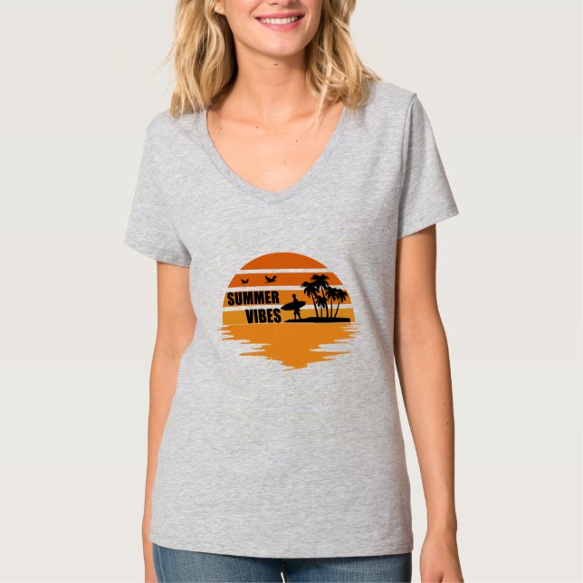 Summer vibes family vacation T-Shirt (Front)