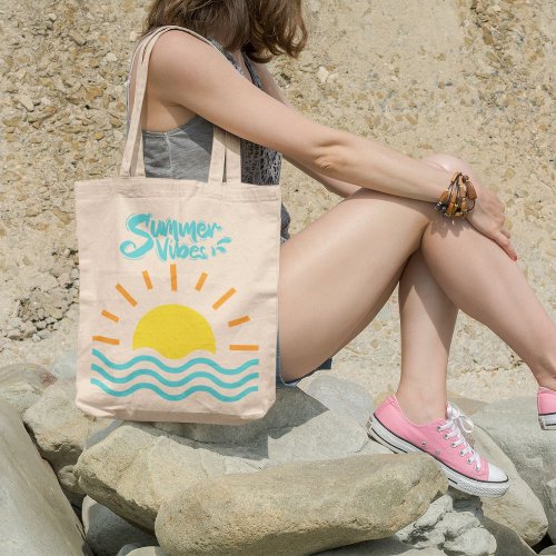 Summer Vibes Fun Tote Bag for Sunny Days