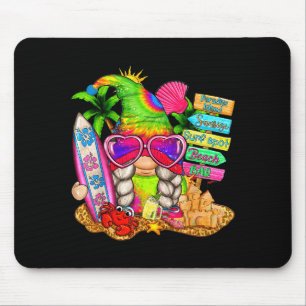 Summer Vibes Gnomes Beach Party Cute Gnome Hello S Mouse Pad