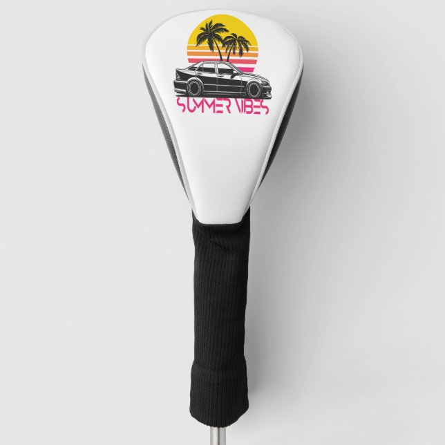Summer vibes golf head cover (Front)
