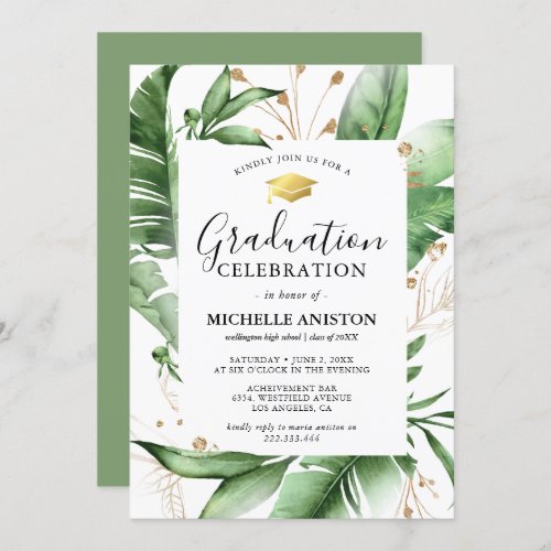 Summer Vibes Graduation Party Invitation