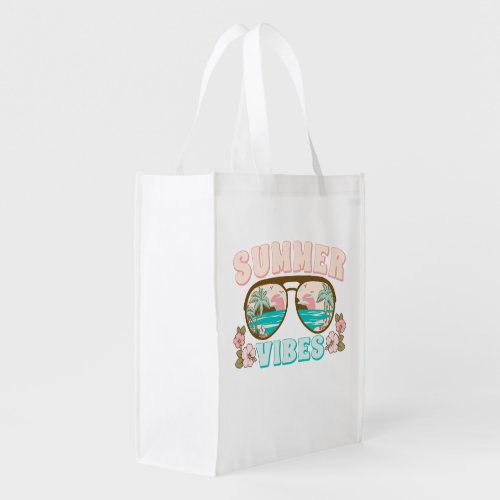 Summer vibes grocery bag