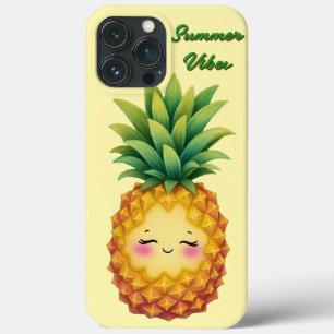 Summer Vibes Happy Pineapple Phone Case
