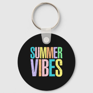 Summer Vibes Hawaii Beach Family Summer Vacation V Keychain