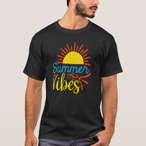 Summer Vibes Hello Summer Vacation 5 T_Shirt