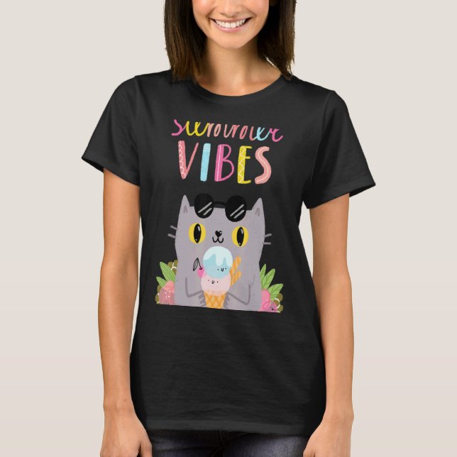 Summer Vibes Hello Summer Vibes Beach Time T-Shirt (Front)